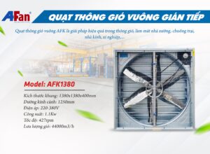 Quạt thông gió vuông gián tiếp AFK 1380