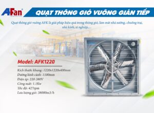 Quạt thông gió vuông gián tiếp AFK 1220