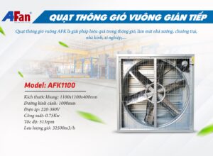 Quạt thông gió vuông gián tiếp AFK 1100