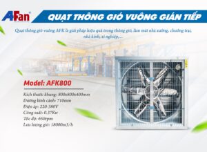 Quạt thông gió vuông gián tiếp AFK 800